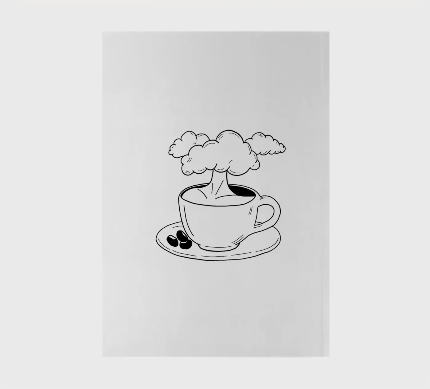 Cloudy notebook by byh.illustration