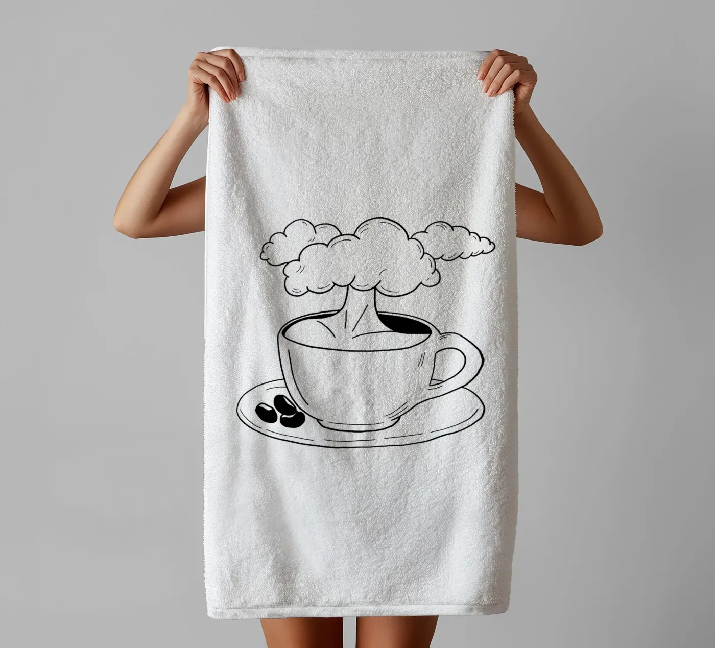 Cloudy Handtuch von byh.illustration