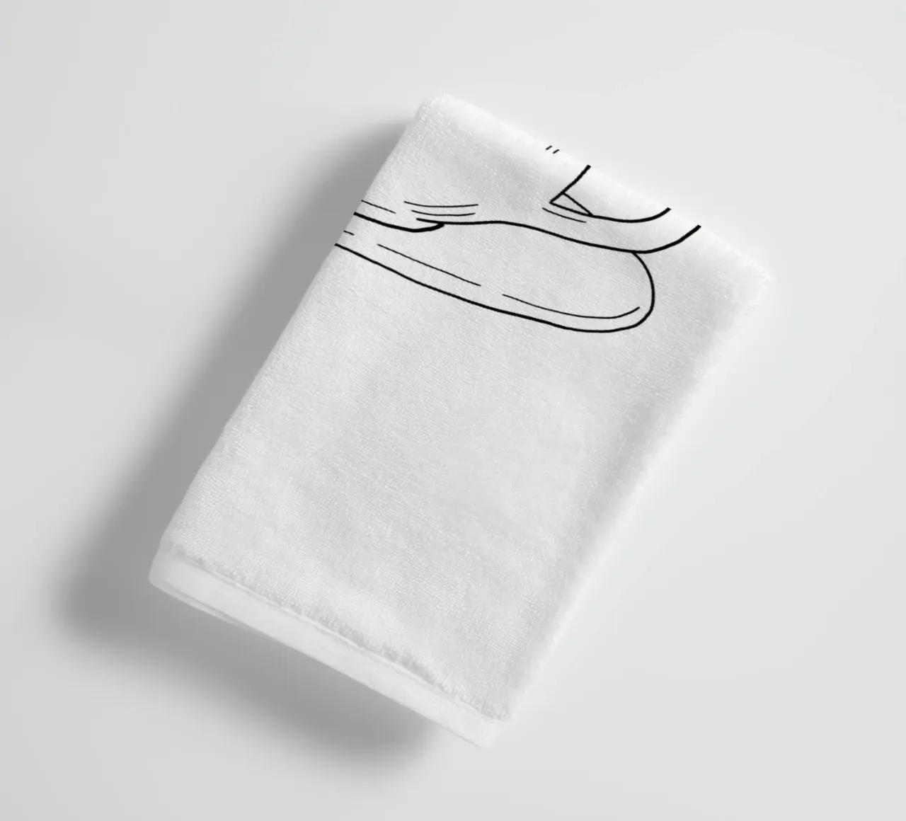 Cloudy towel by byh.illustration