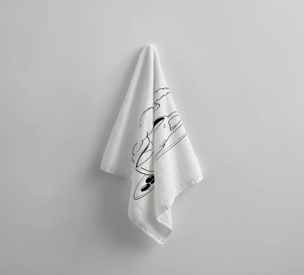 Cloudy towel by byh.illustration