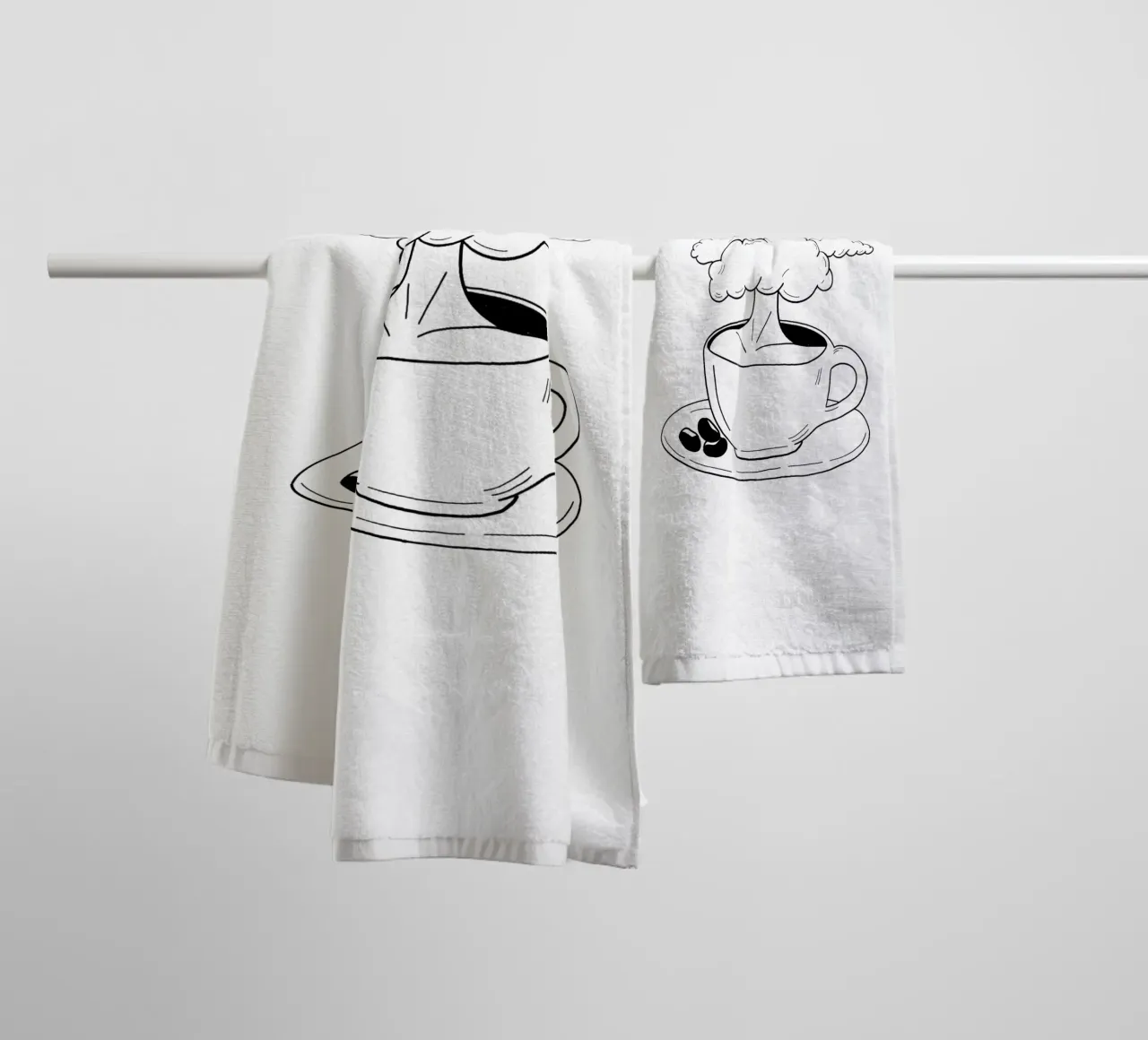 Cloudy towel by byh.illustration