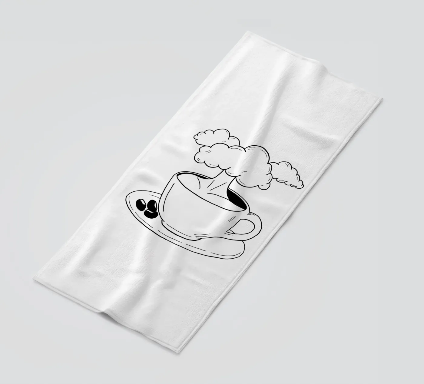 Cloudy serviette de plage de byh.illustration
