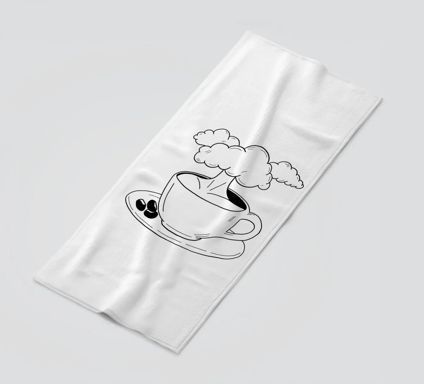 Cloudy Strandtuch von byh.illustration