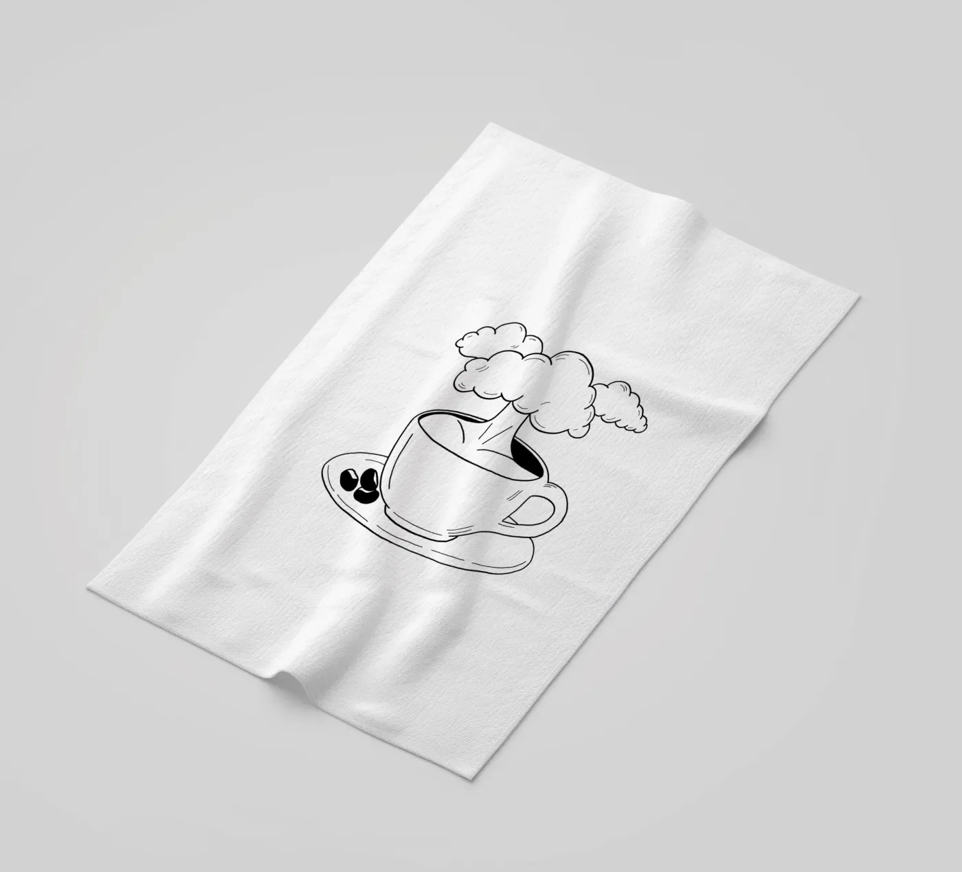 Cloudy Strandtuch von byh.illustration