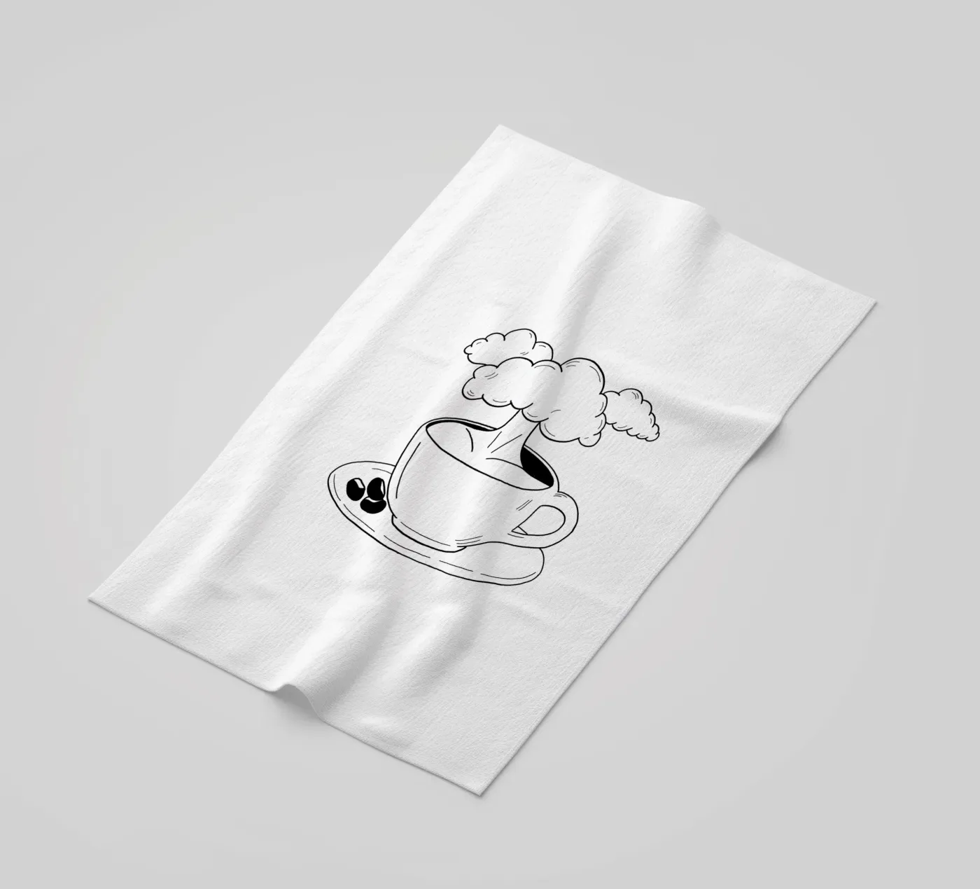 Cloudy Strandtuch von byh.illustration