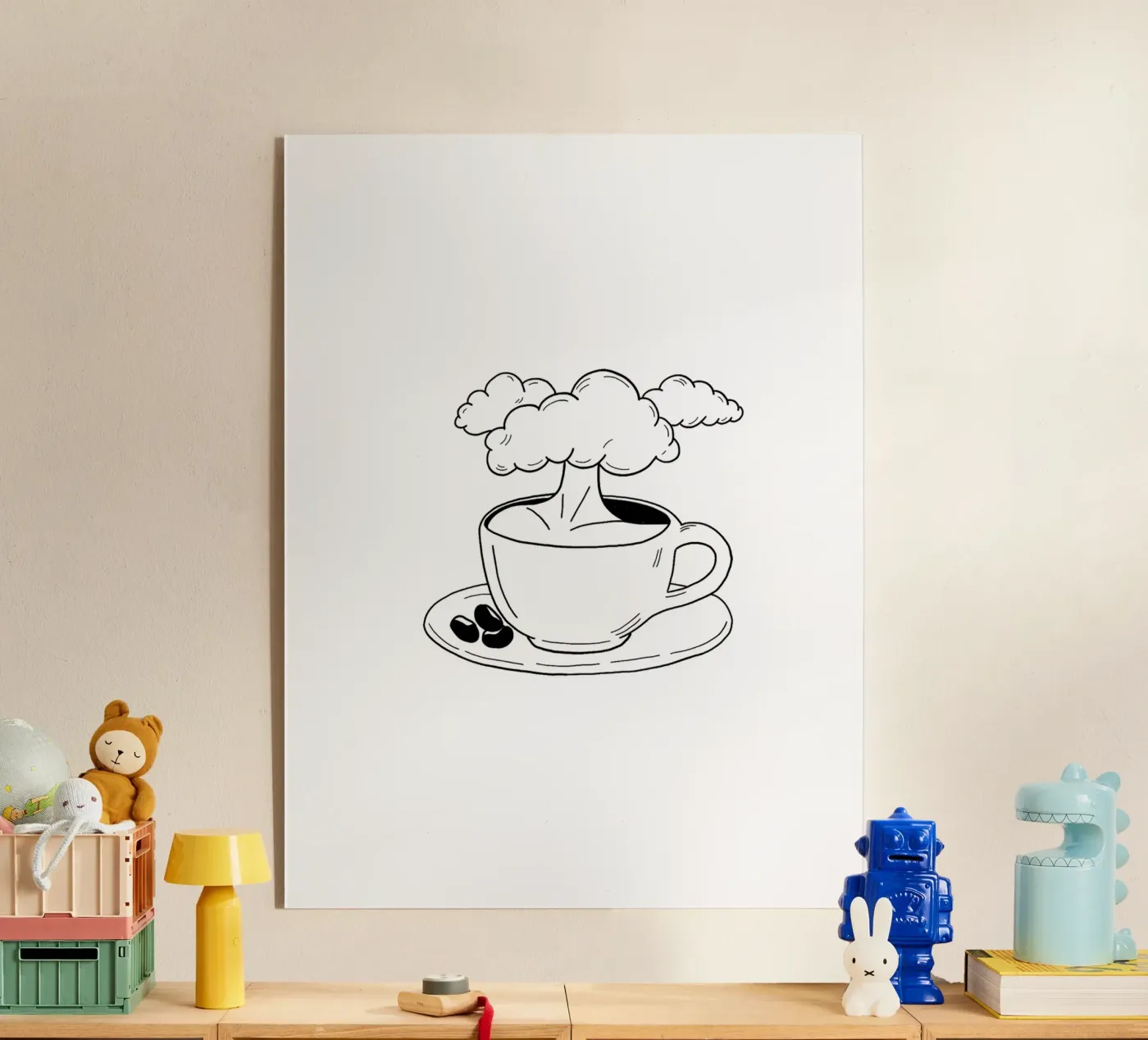 Cloudy Acryl-Glas von byh.illustration