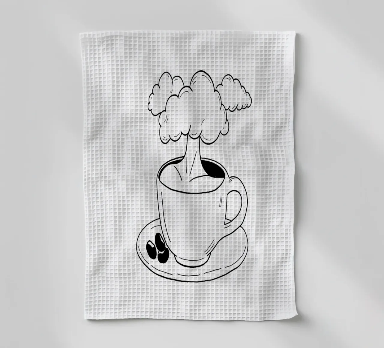 Cloudy canovaccio da cucina da byh.illustration