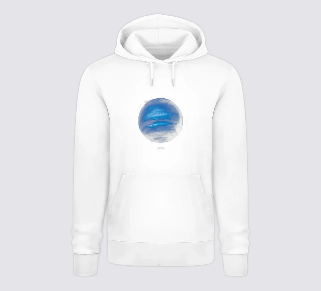 Neptune Planet Artwork – Cosmic Space Illustration felpa con cappuccio da BadrBrand