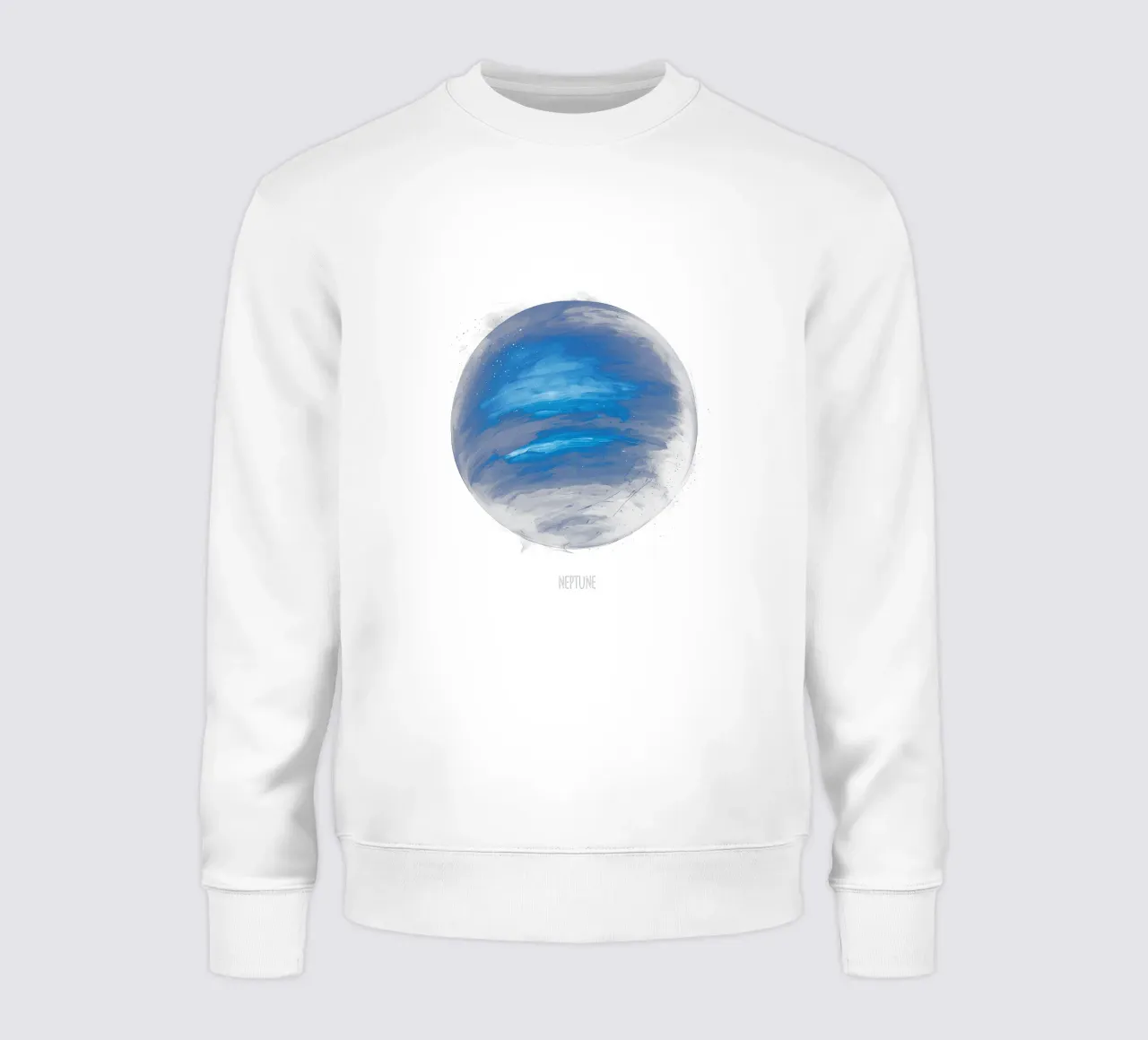 Neptune Planet Artwork – Cosmic Space Illustration felpa da BadrBrand