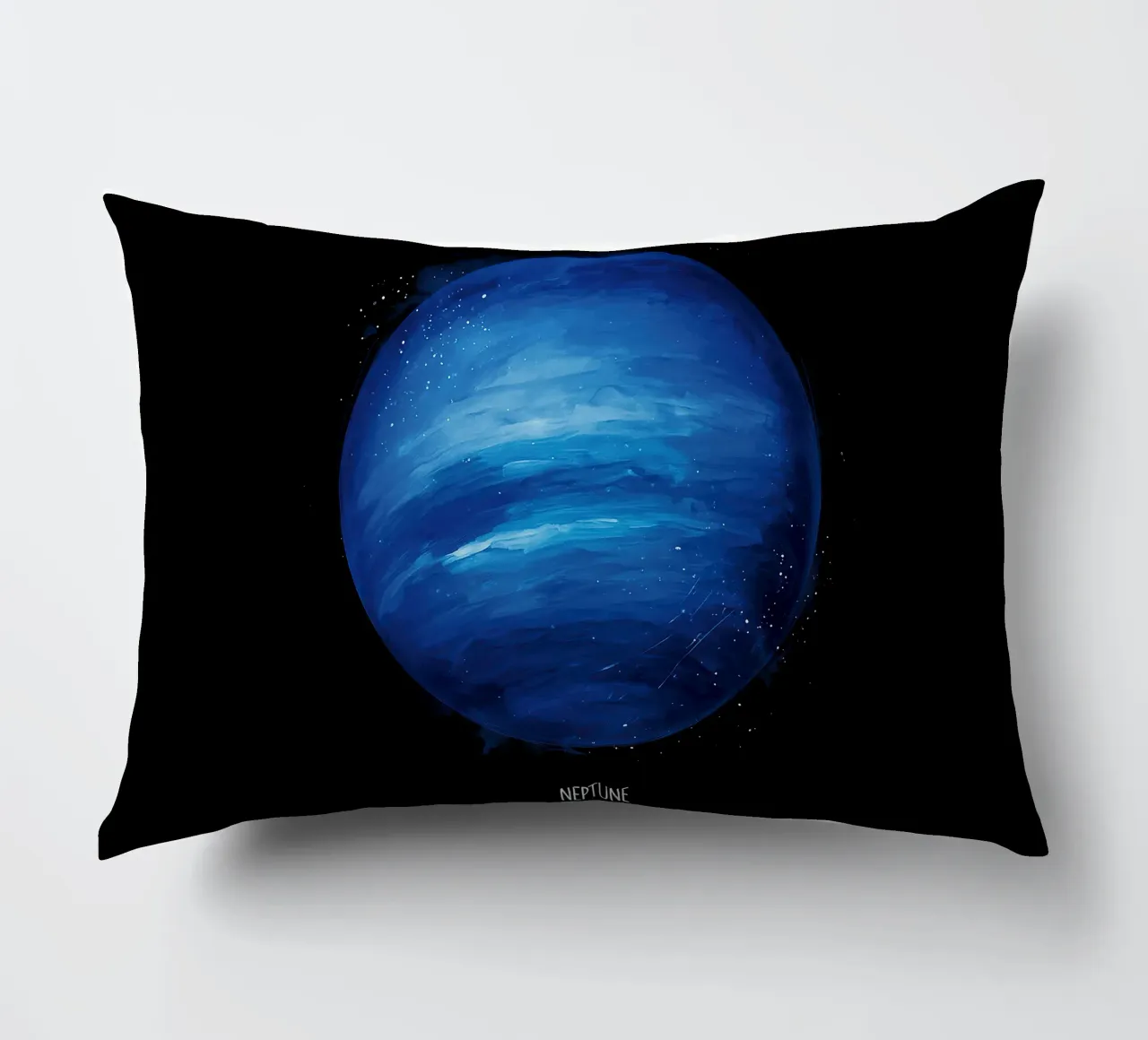 Neptune Planet Artwork – Cosmic Space Illustration cuscino da BadrBrand