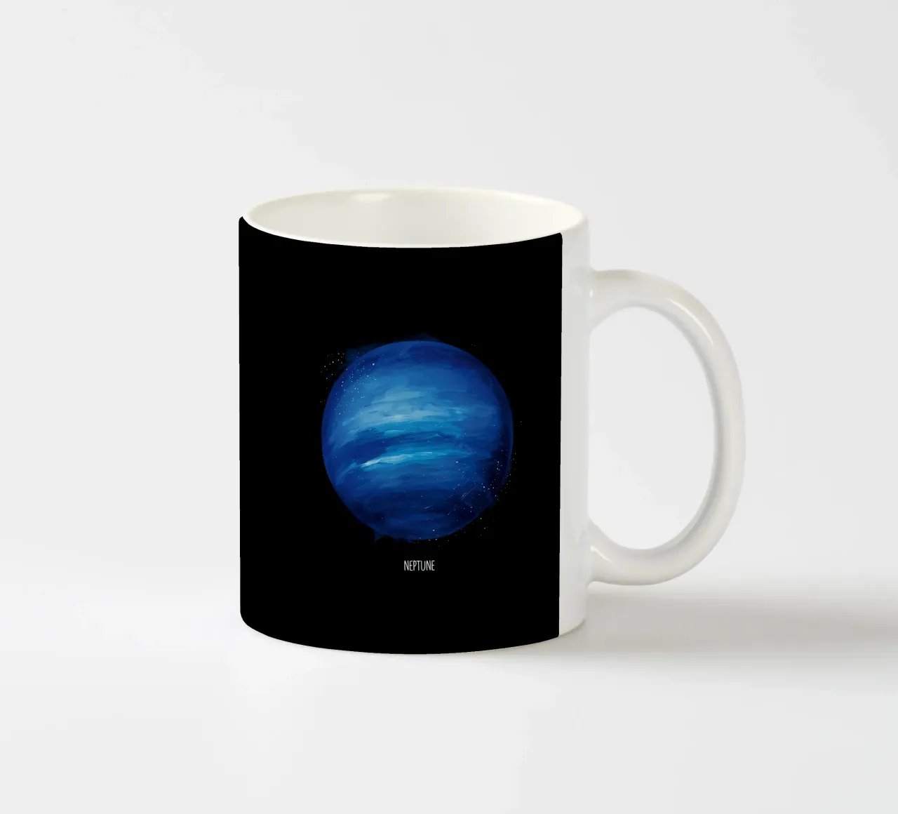 Neptune Planet Artwork – Cosmic Space Illustration tazza in ceramica da BadrBrand