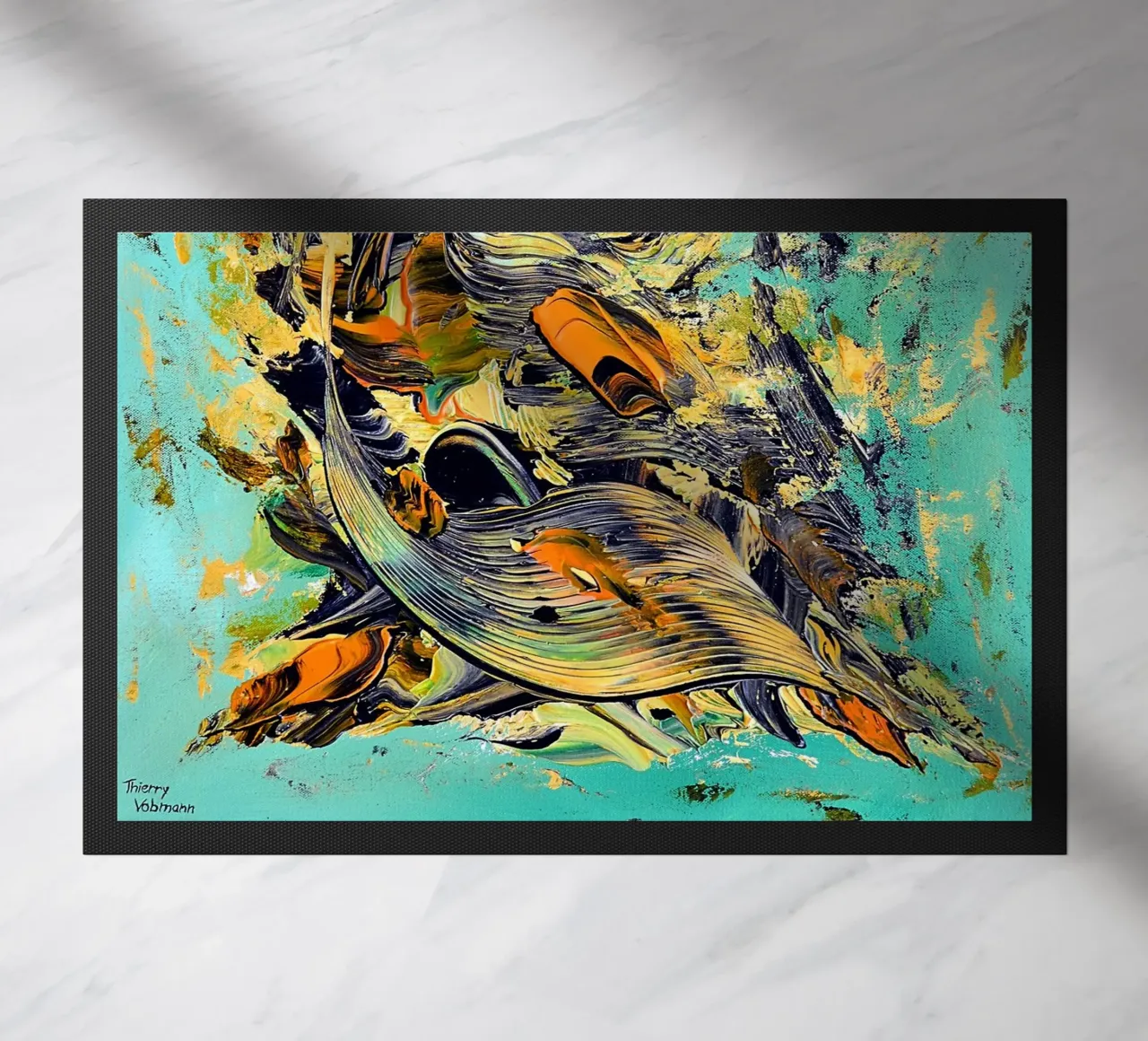 TEMPO DI RACCOLTA. zerbino da Thierry Vobmann Abstract painting