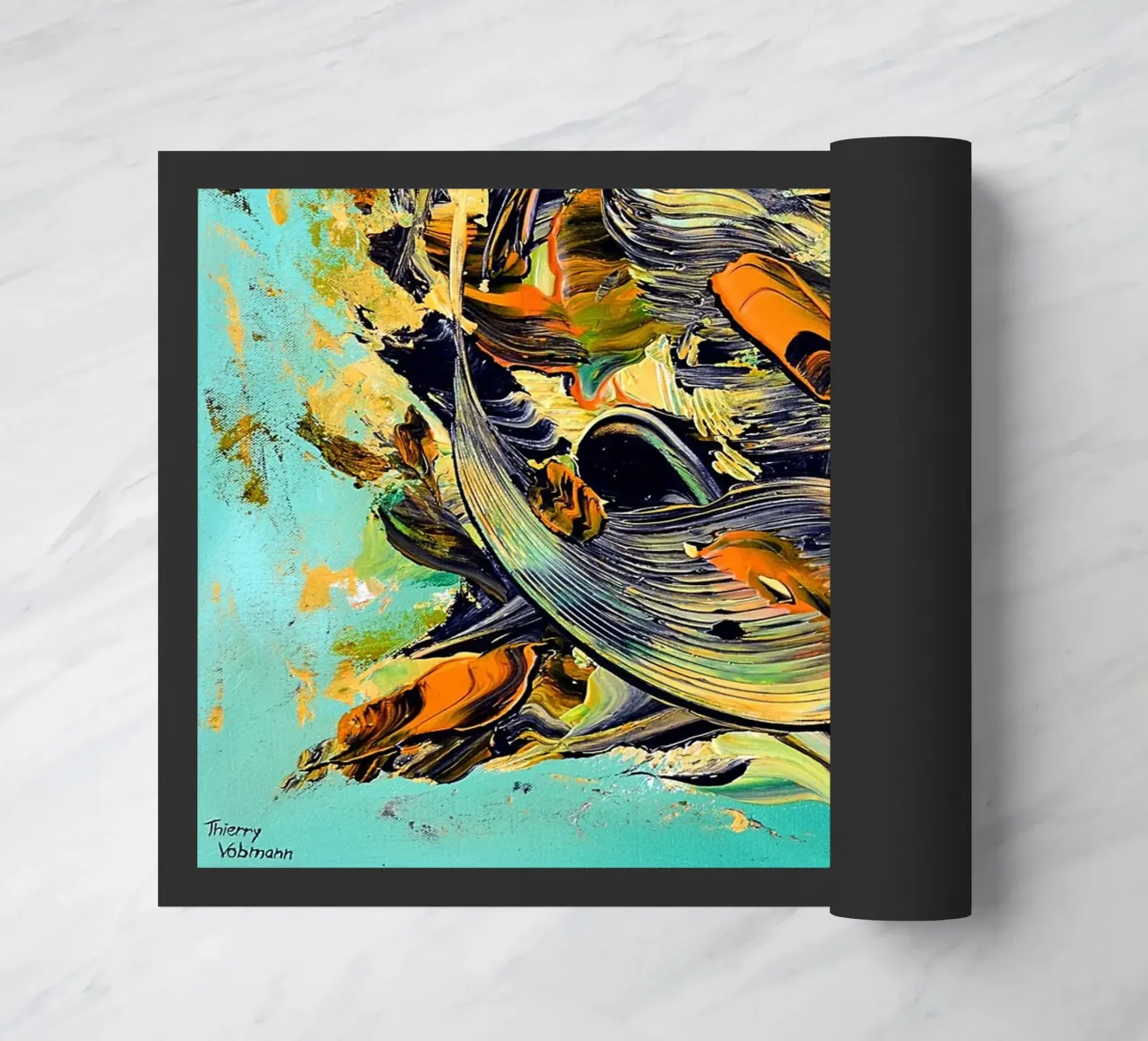 TEMPO DI RACCOLTA. zerbino da Thierry Vobmann Abstract painting