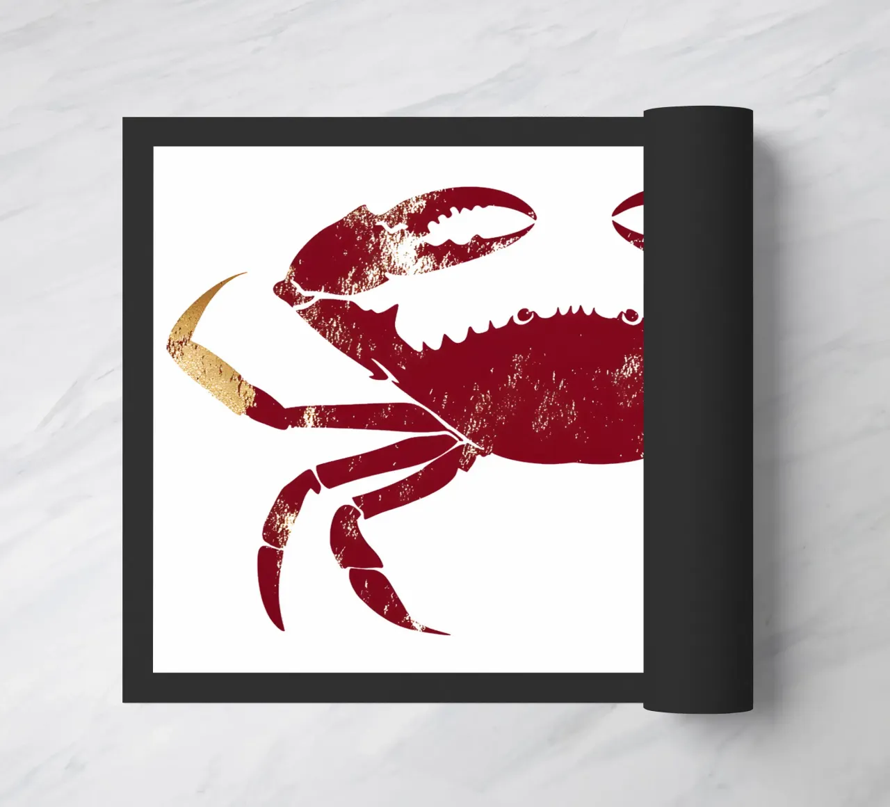 Die Krabbe Fußmatte von M-Ulrich-Digital Art