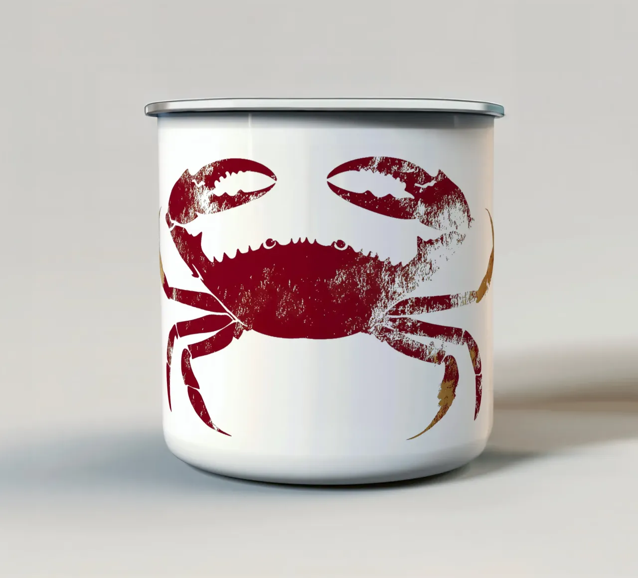 Il granchio tazza in smalto da M-Ulrich-Digital Art