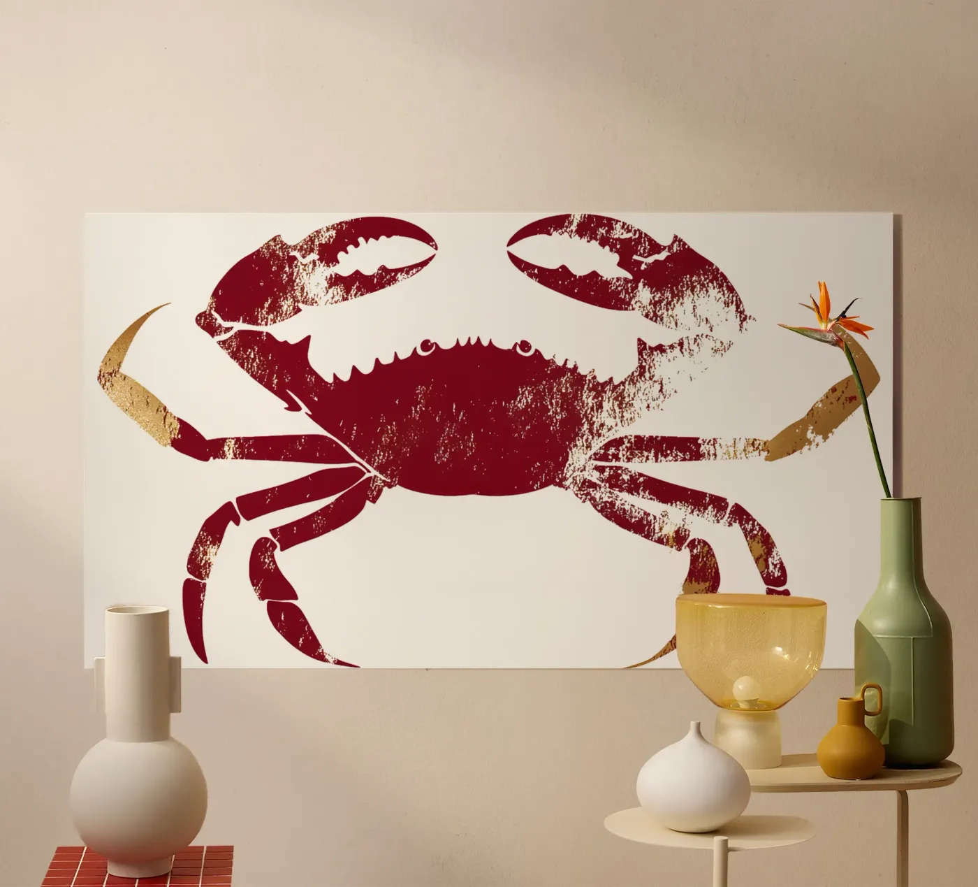 De krab acryl van M-Ulrich-Digital Art