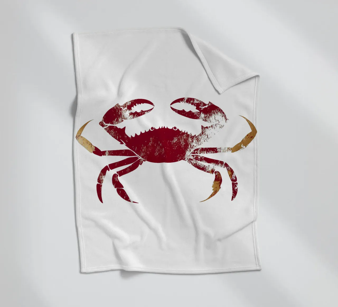 Die Krabbe Fleecedecke von M-Ulrich-Digital Art