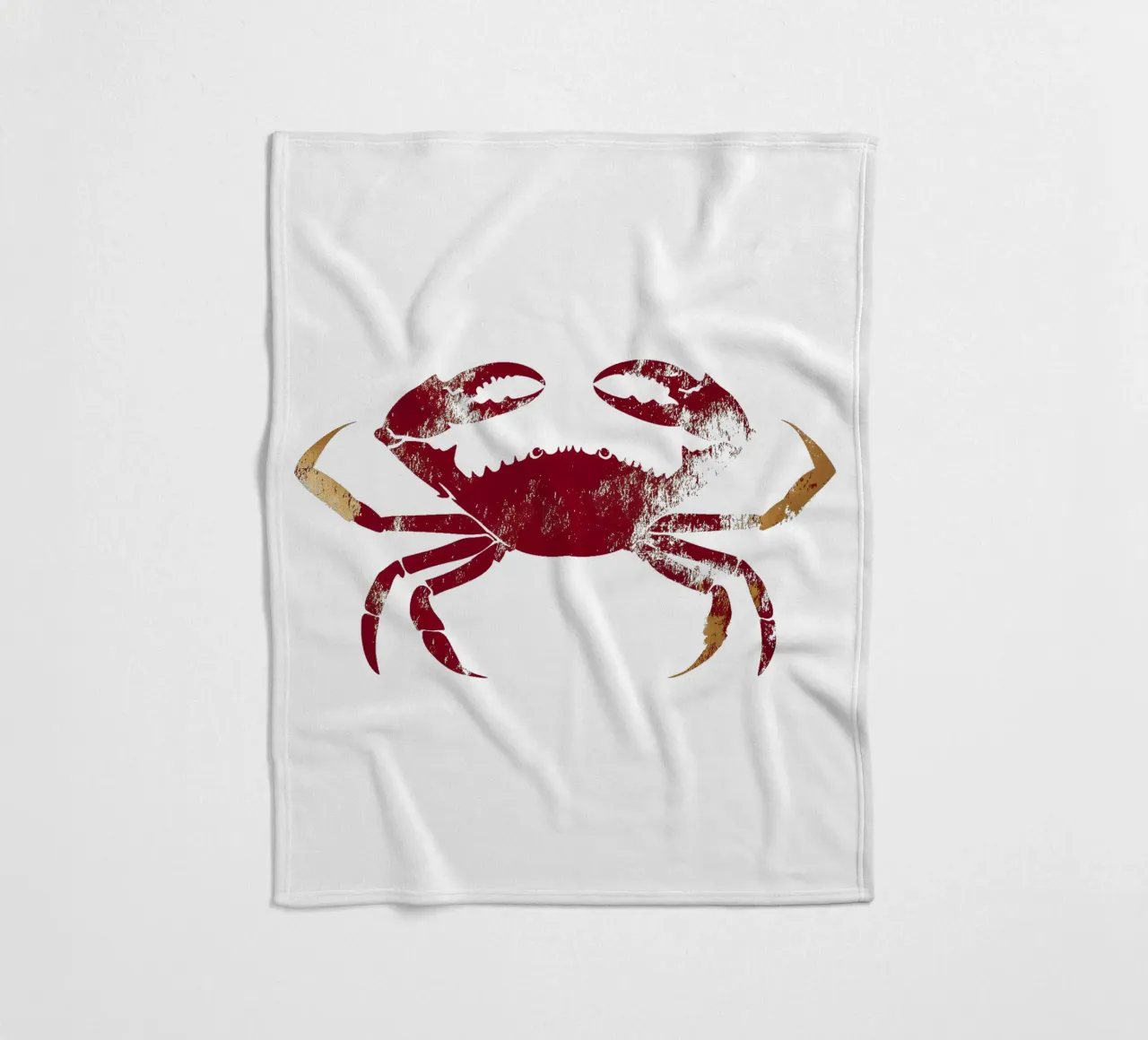 Die Krabbe Fleecedecke von M-Ulrich-Digital Art