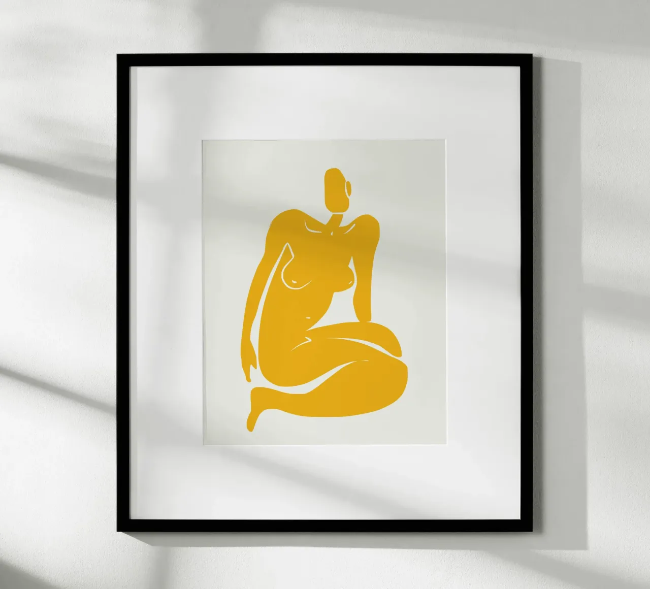 Nudo seduto in giallo x plus carta hahnemühle da Little Dean