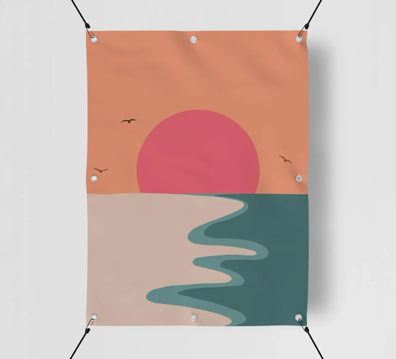 minimal sunset telo in pvc da Fesi