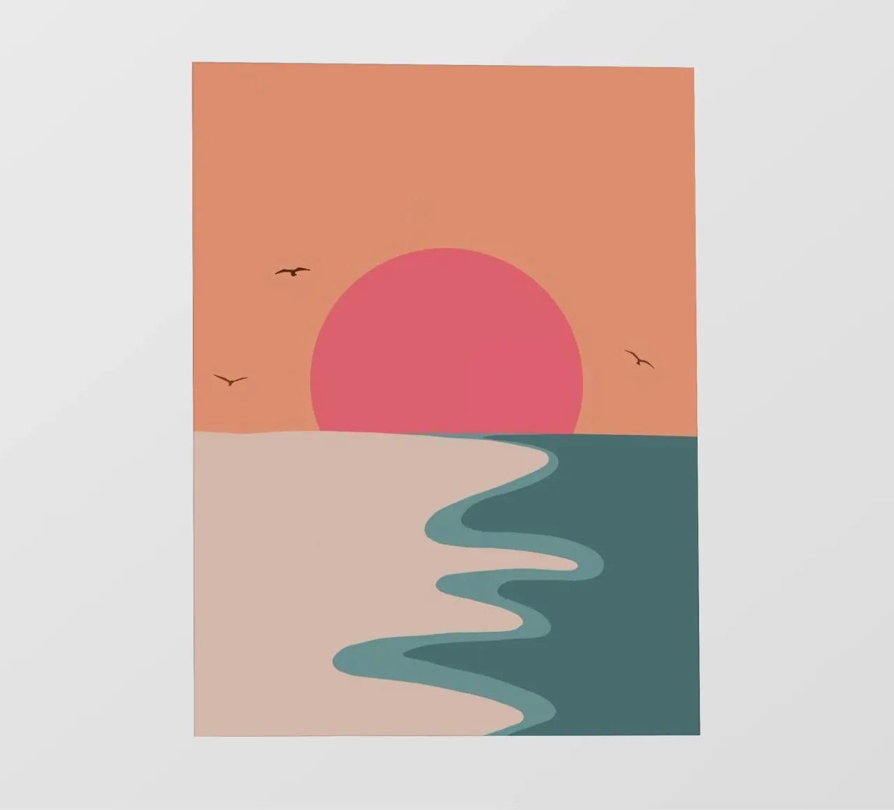 minimal sunset telo in pvc da Fesi