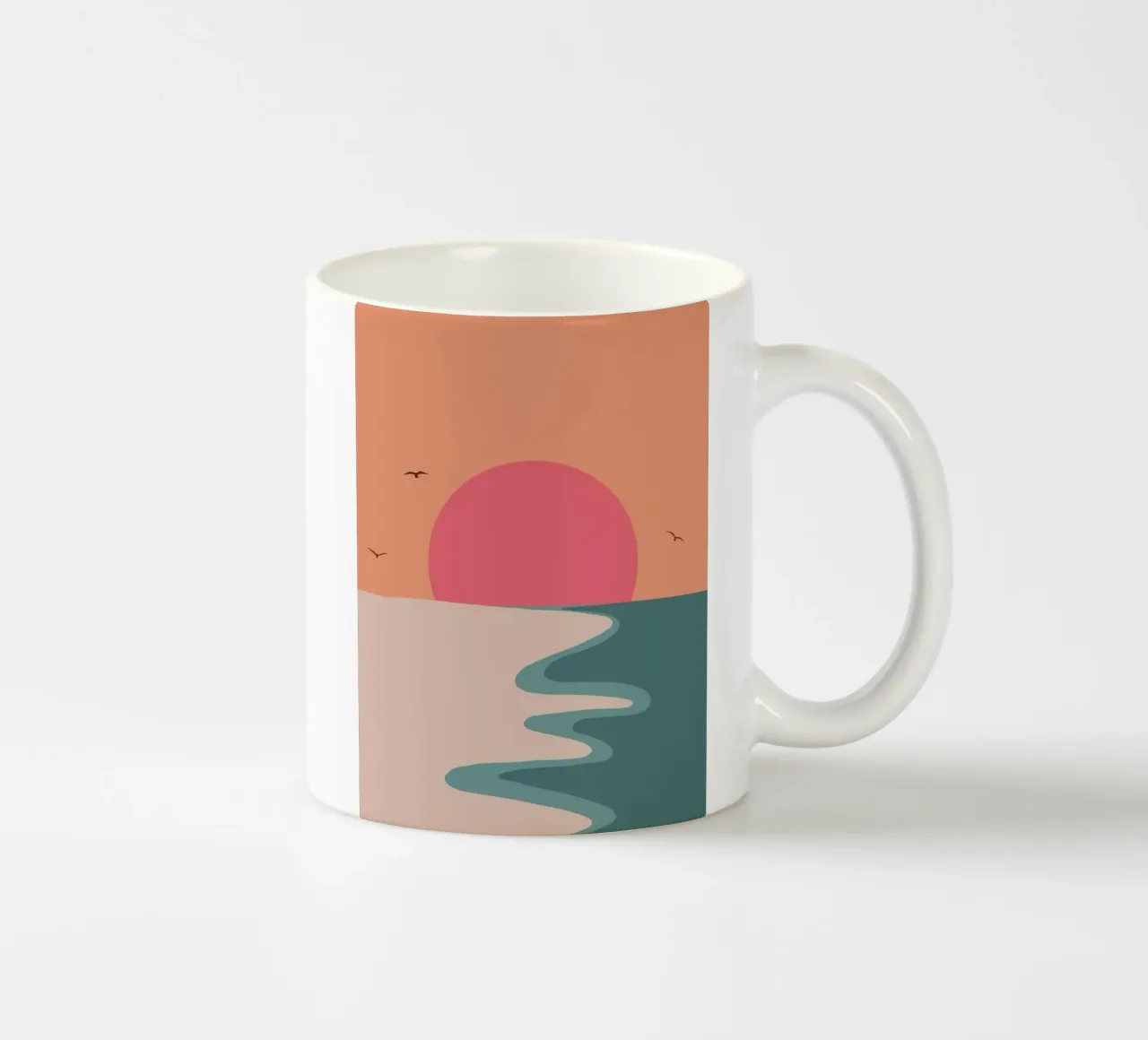 minimal sunset tazza in ceramica da Fesi