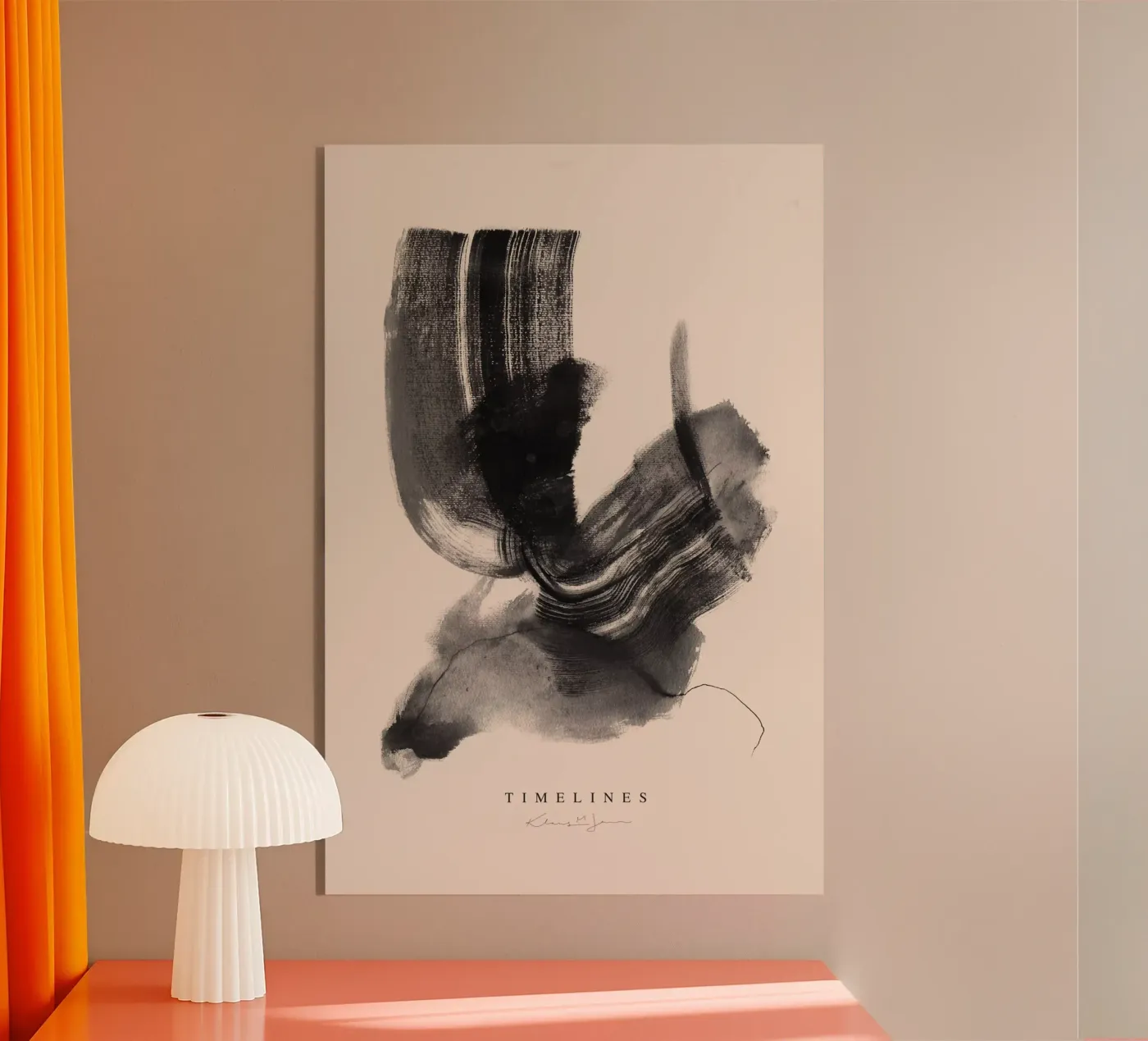 Timelines acryl van Klaus with K