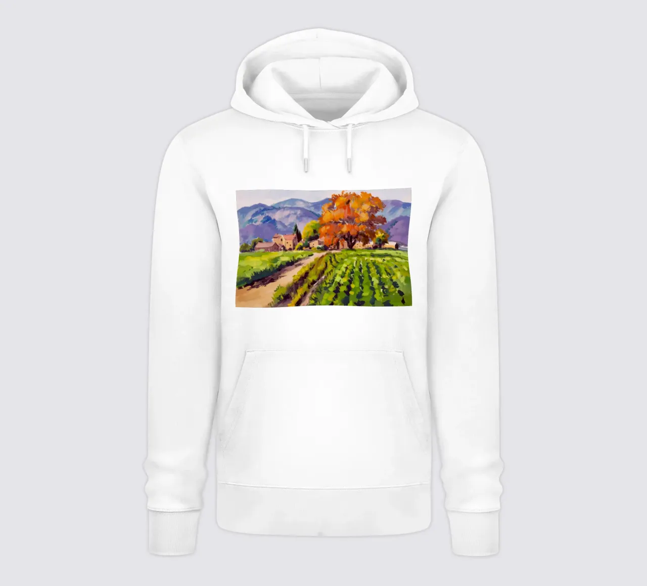 Radiosità del vigneto d'oro felpa con cappuccio da Angkasa Mist