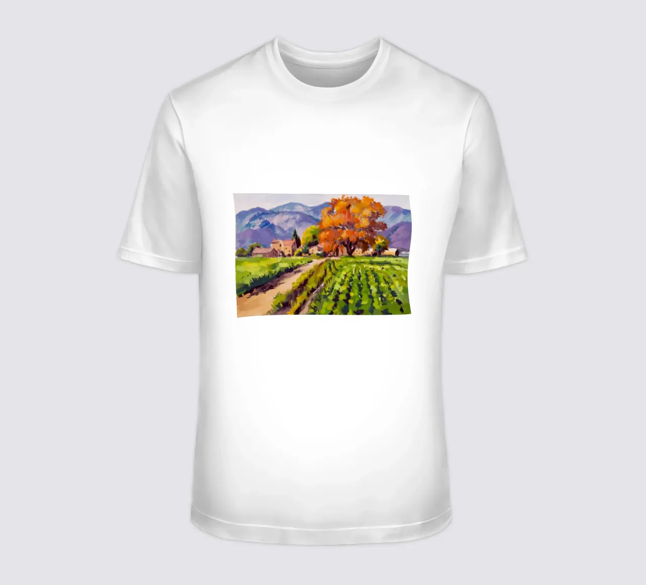 Radiosità del vigneto d'oro t-shirt da Angkasa Mist