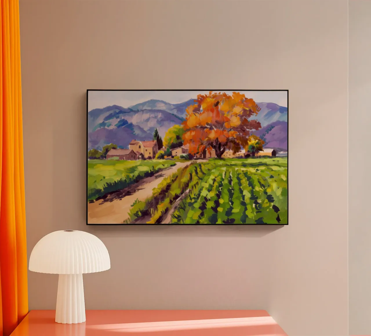 Radiosità del vigneto d'oro plexiglass da Angkasa Mist