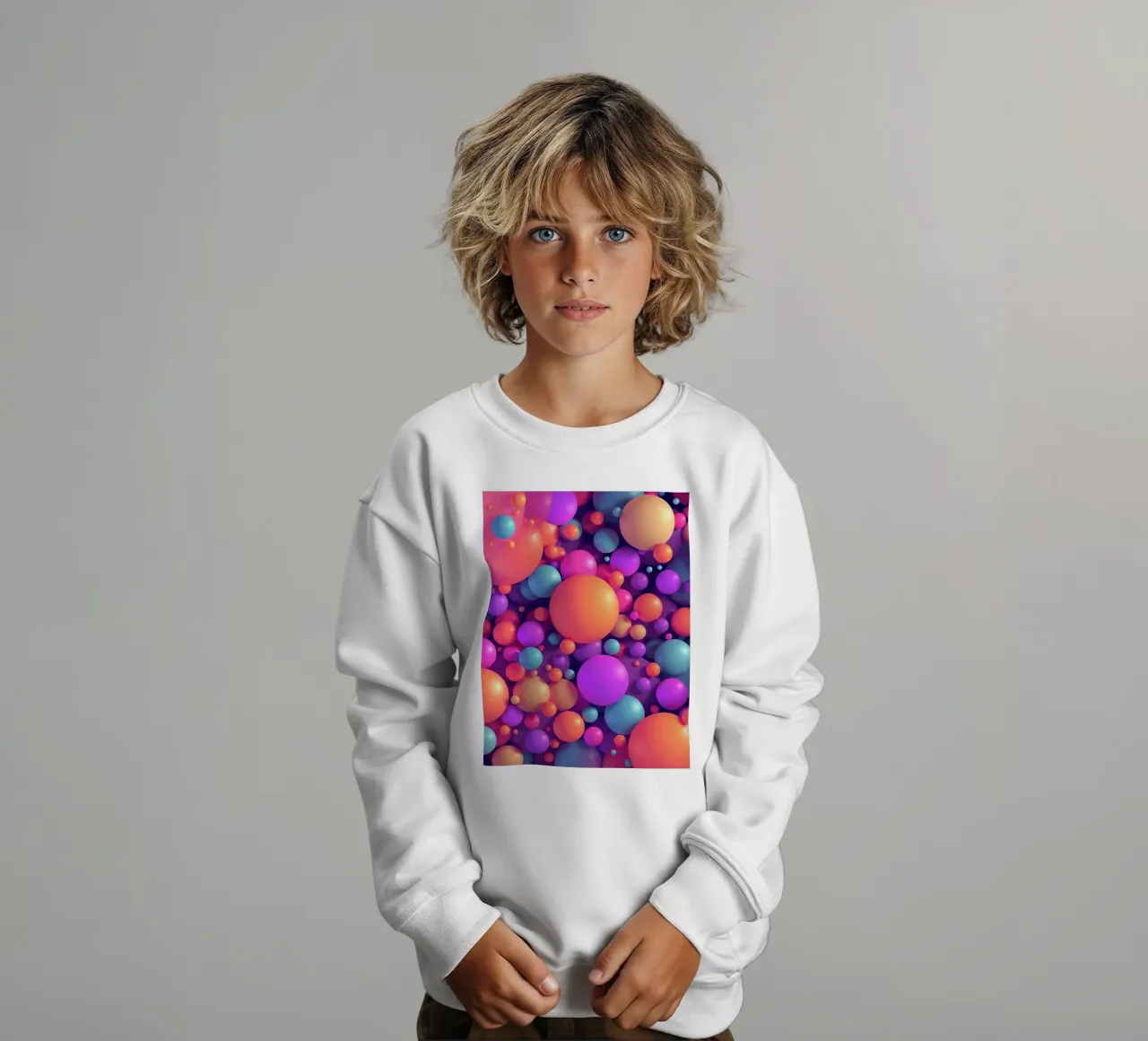 Palline colorate felpa bambino da BenCoStyle