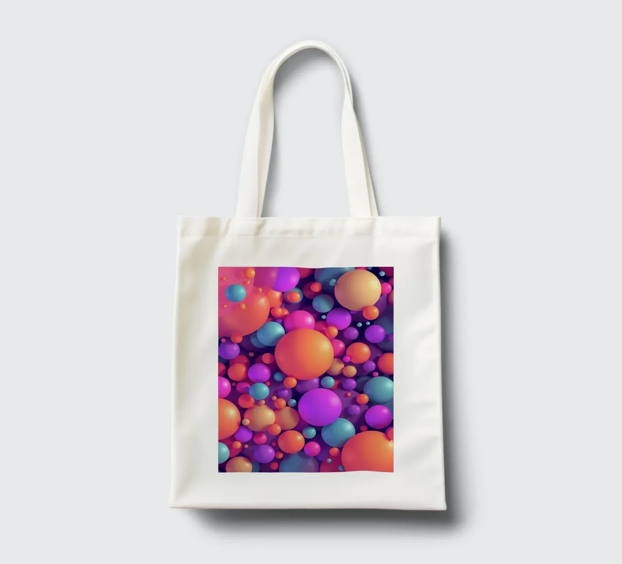 Palline colorate borsa in juta da BenCoStyle