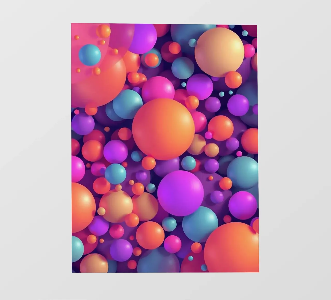 Palline colorate telo in pvc da BenCoStyle
