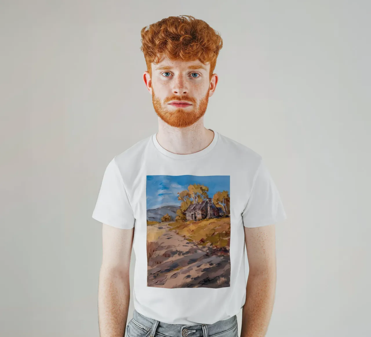 Sentiero rustico di campagna t-shirt da Angkasa Mist