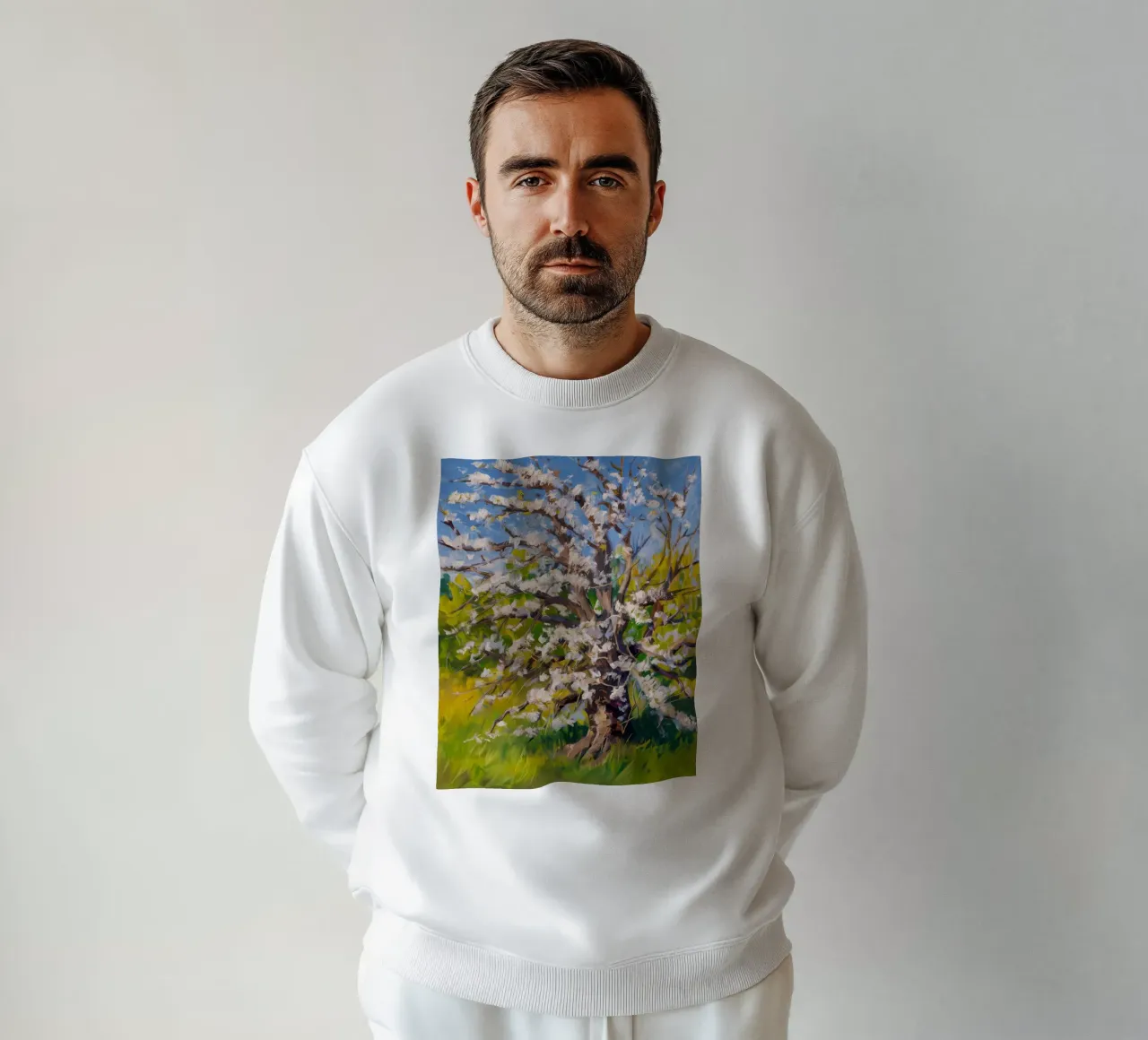 Fiore perlato di primavera felpa da Angkasa Mist