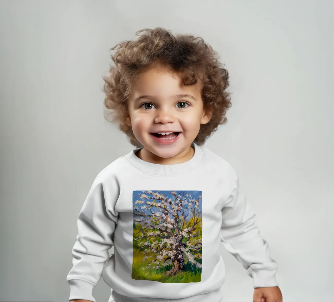 Fiore perlato di primavera felpa neonato da Angkasa Mist