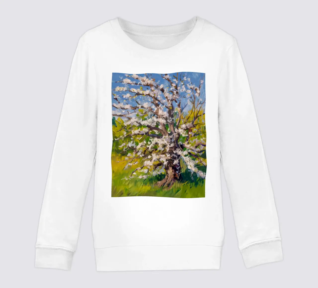 Fiore perlato di primavera felpa bambino da Angkasa Mist