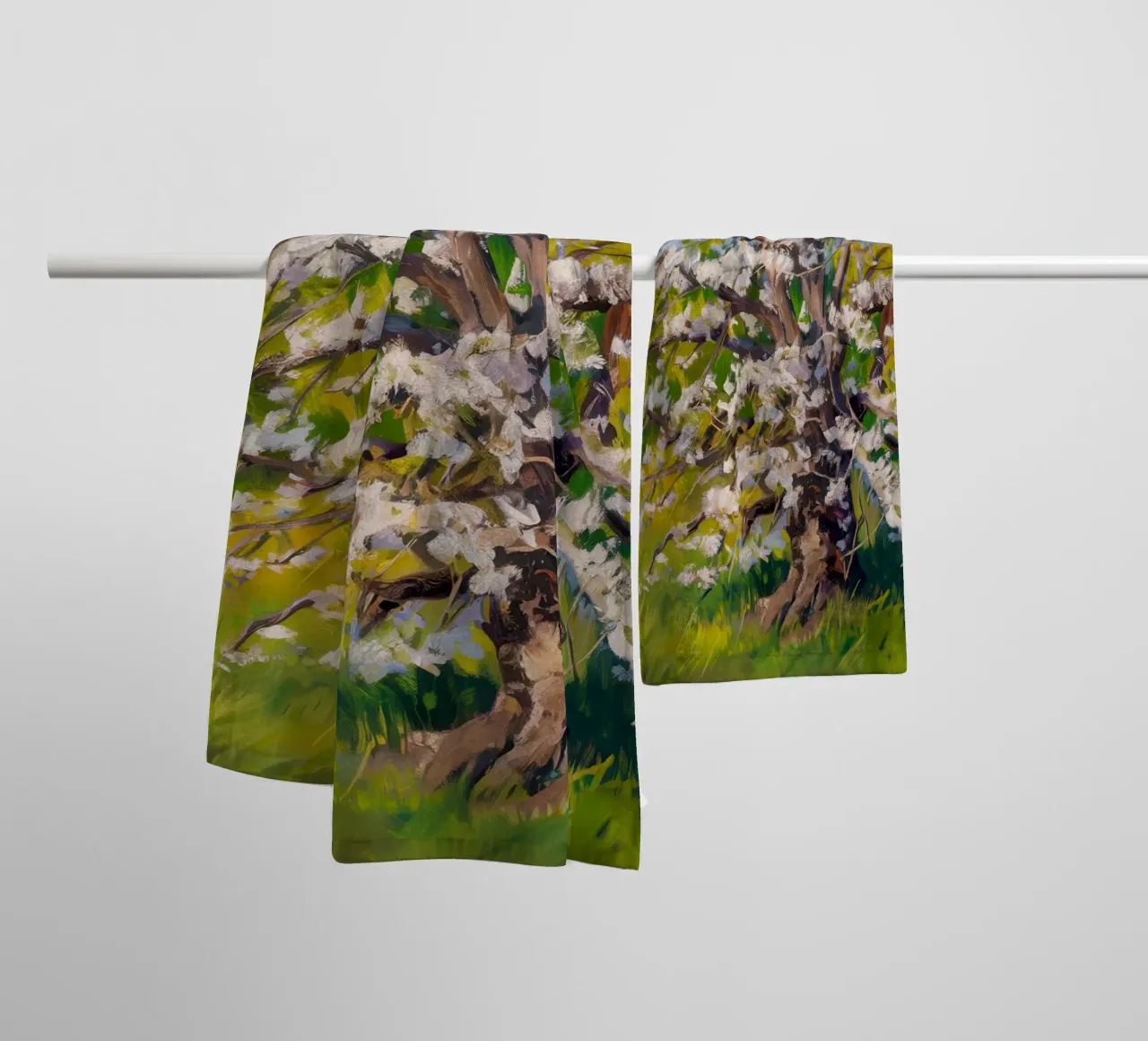 Pearlescent Spring Bloom towel by Angkasa Mist