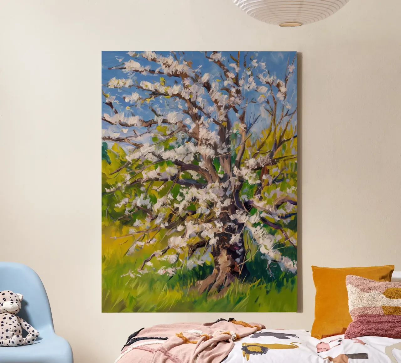 Pearlescent Spring Bloom canvas by Angkasa Mist