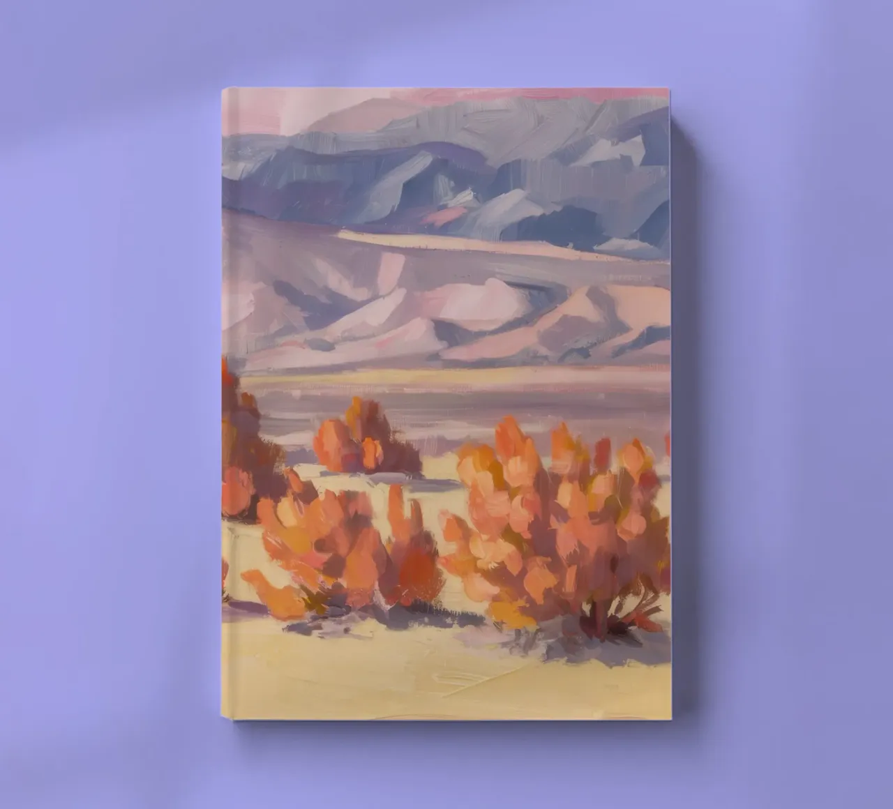Vue brumeuse du désert carnet de notes de Angkasa Mist