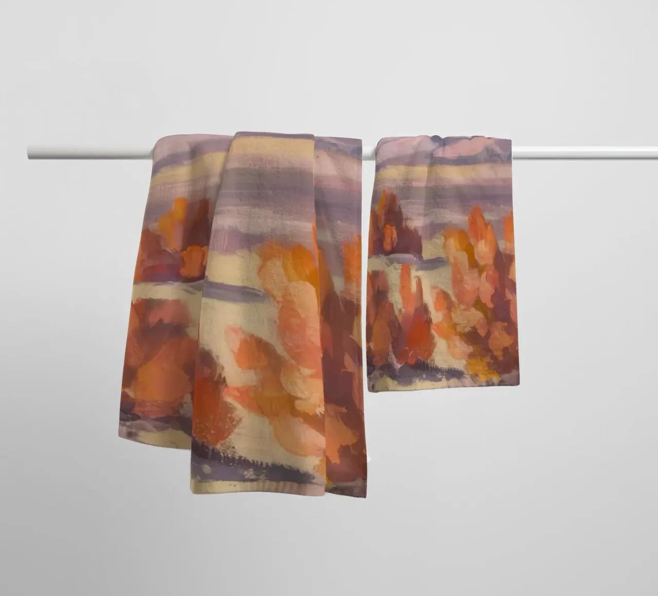 Vue brumeuse du désert serviette de bain de Angkasa Mist