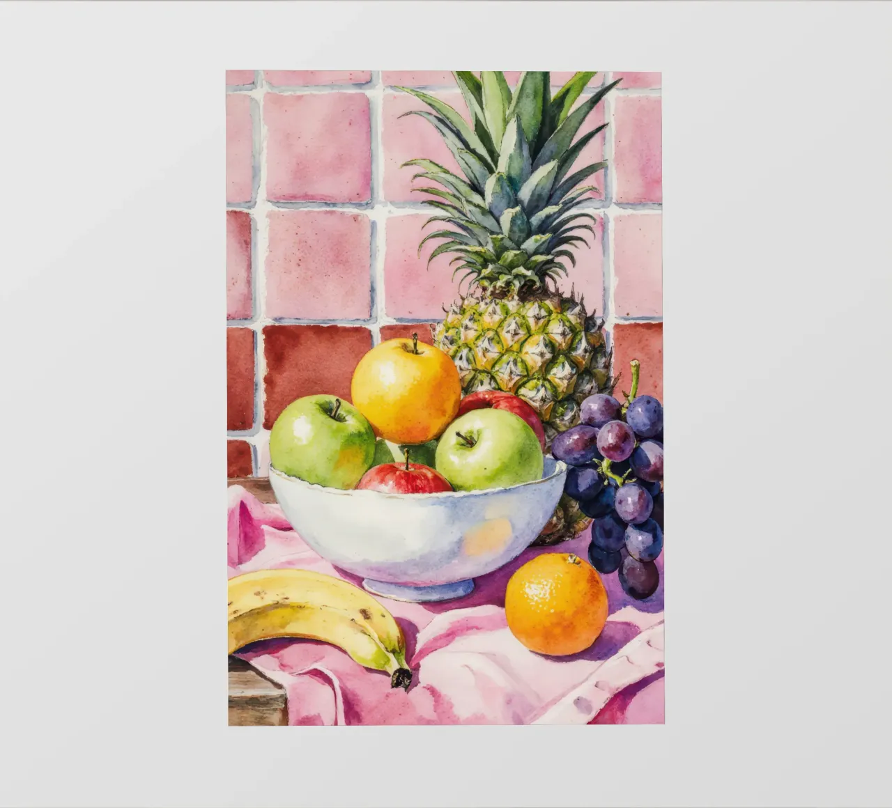 Ananas, mele, uva e agrumi pellicola backlit da Attaboy Dsgn