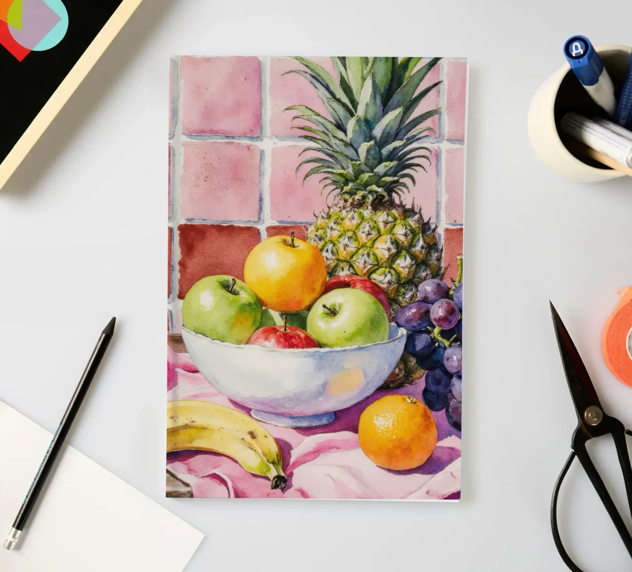 Ananas, mele, uva e agrumi diario da Attaboy Dsgn