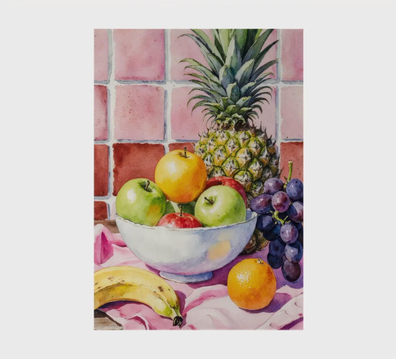 Ananas, mele, uva e agrumi diario da Attaboy Dsgn