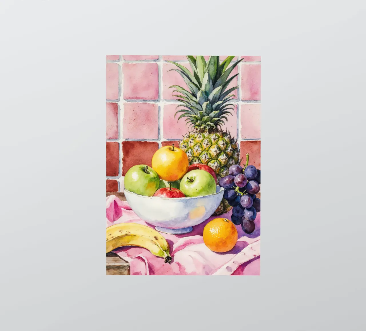 Ananas, mele, uva e agrumi adesivo da Attaboy Dsgn