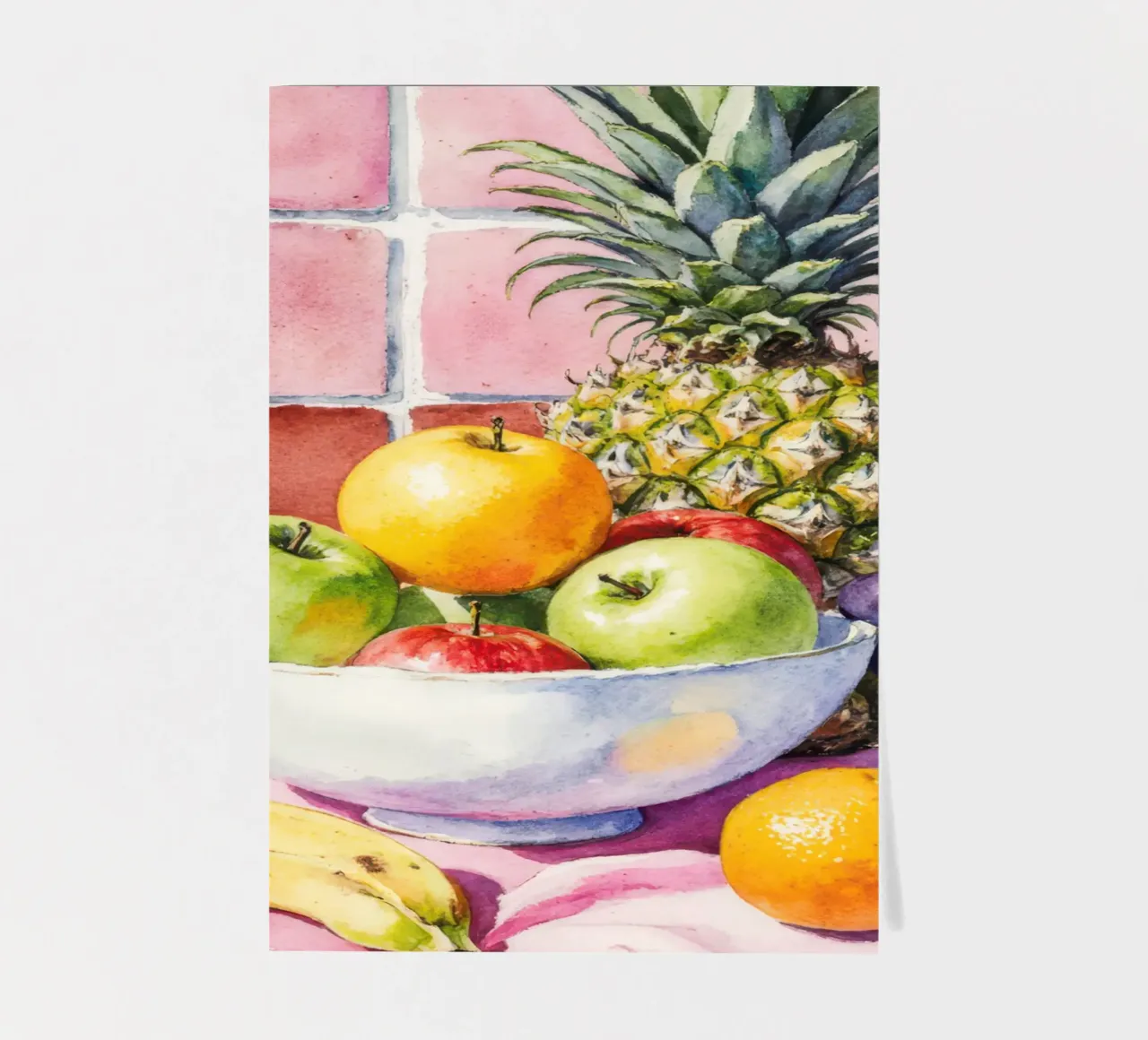 Ananas, mele, uva e agrumi foglio adesivo da Attaboy Dsgn