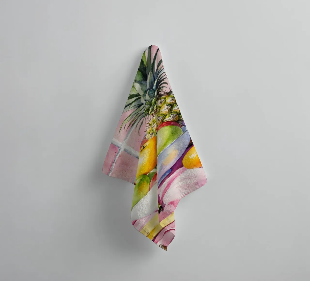 Ananas, mele, uva e agrumi asciugamano da bagno da Attaboy Dsgn