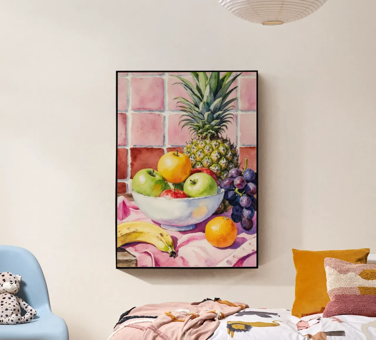 Ananas, mele, uva e agrumi plexiglass da Attaboy Dsgn