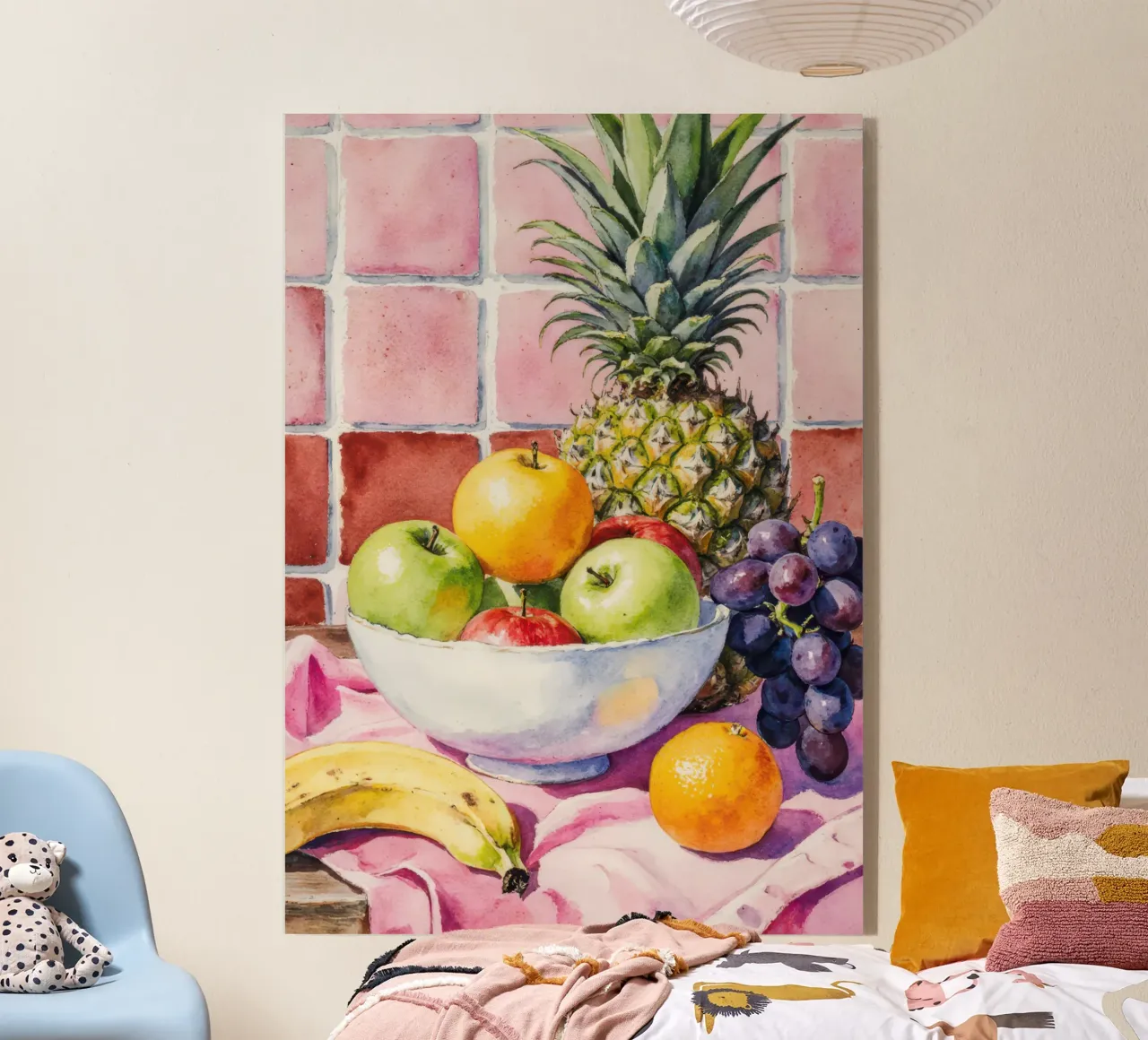 Ananas, mele, uva e agrumi plexiglass da Attaboy Dsgn