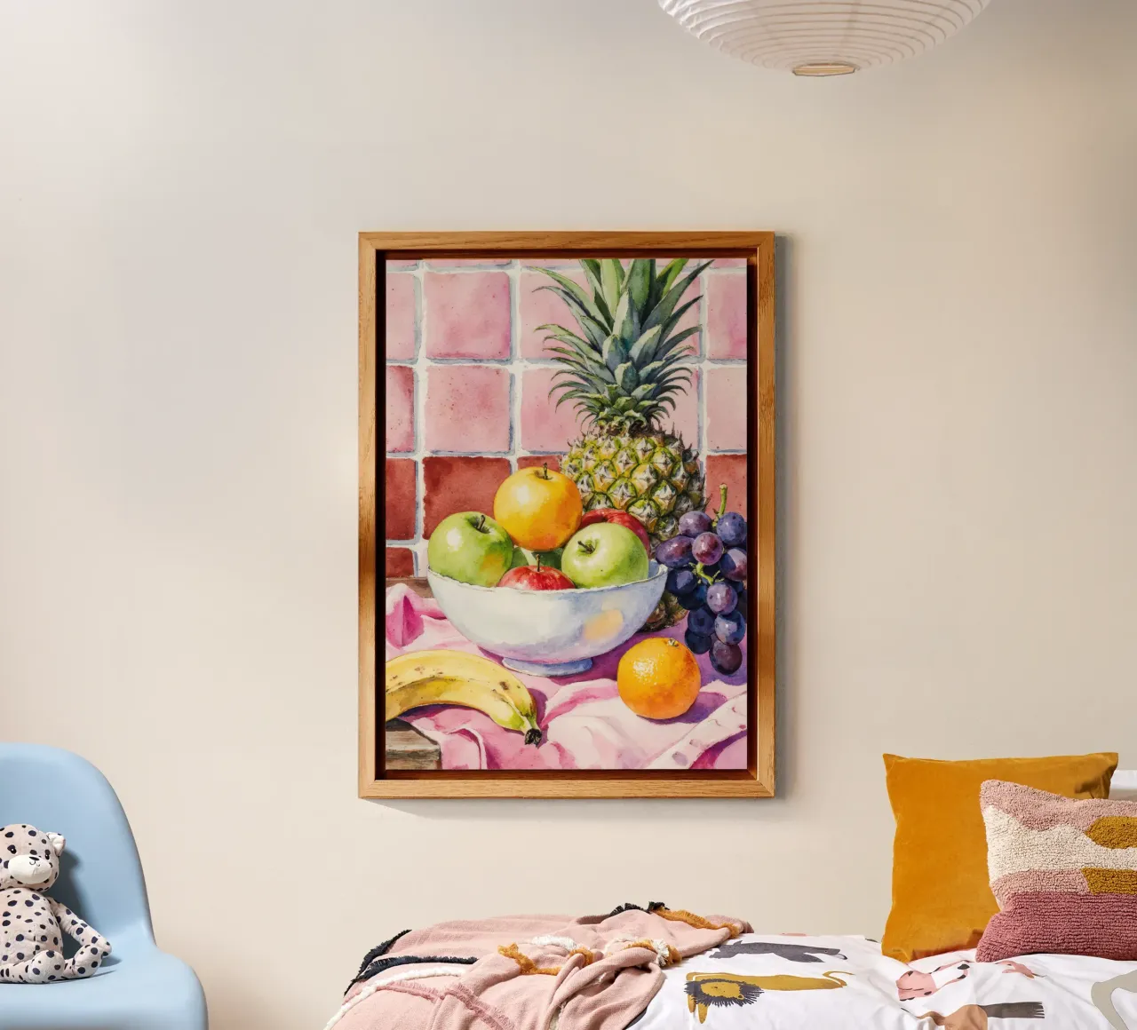 Ananas, mele, uva e agrumi alluminio dibond da Attaboy Dsgn